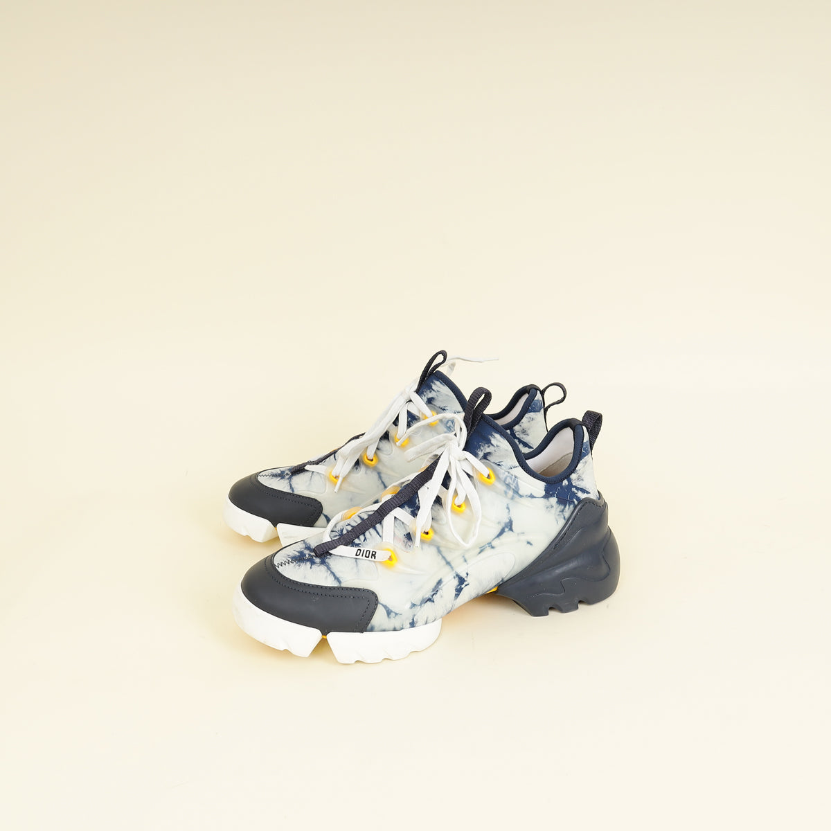Dior Shoe Christian Bicolor Tie & D Connect Sneakers Shoes
