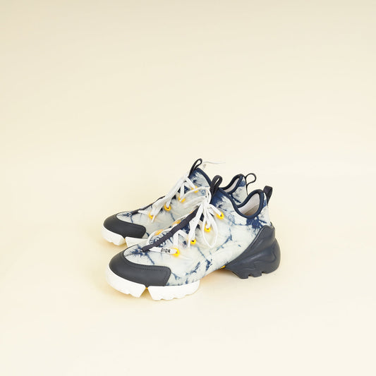 Dior Shoe Christian Bicolor Tie & D Connect Sneakers Shoes