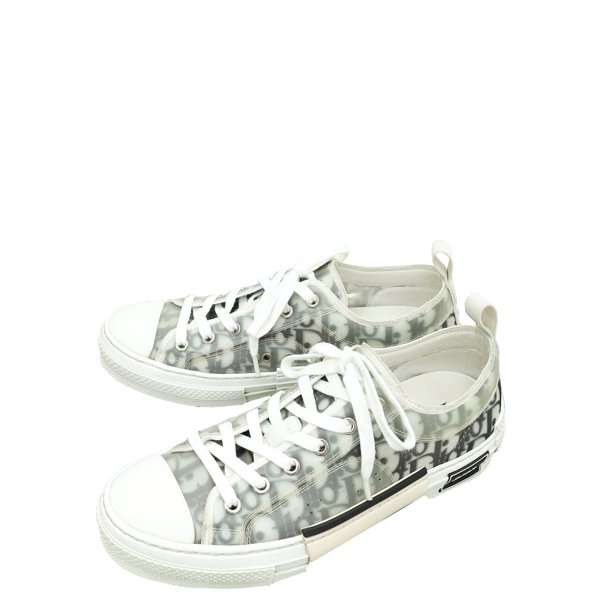 Dior Shoe Christian Bicolor Oblique B23 Low Top Sneaker Shoes Top Sneaker 40