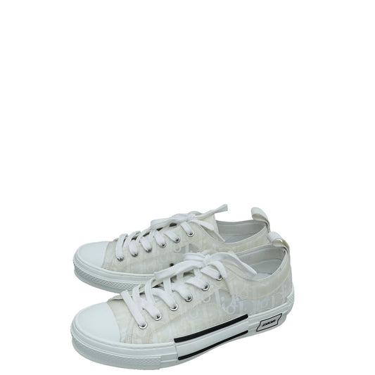 Dior Shoe Christian Oblique B23 Low Top Sneaker 41 White Shoes Top Sneaker 41