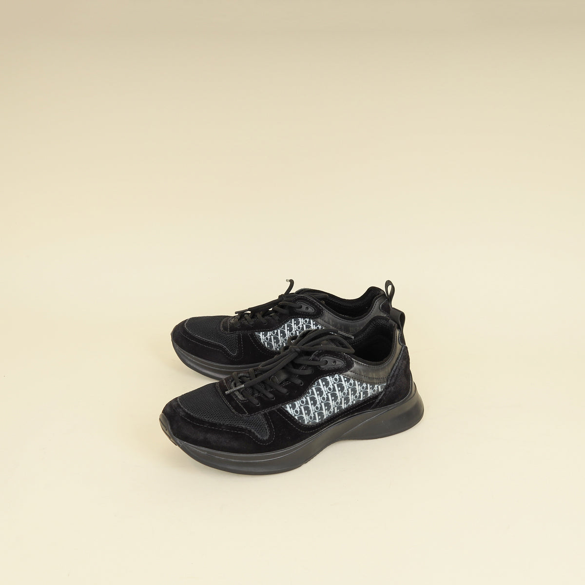 Dior Shoe Christian B25 Runner Sneaker 43 Black Shoes