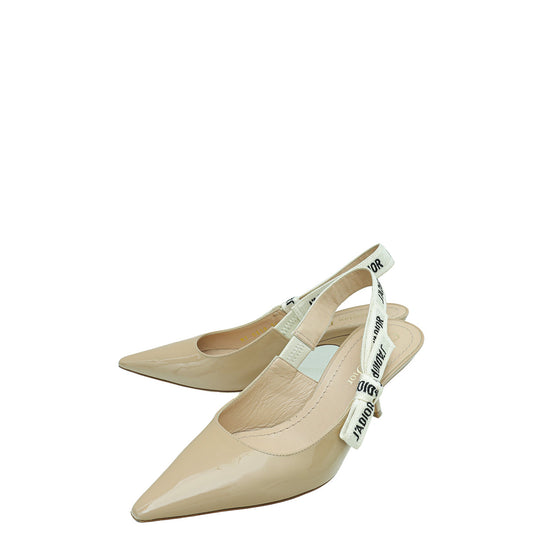 Dior Sling Bag Christian Nude J'a Slingback 36.5 Shoes