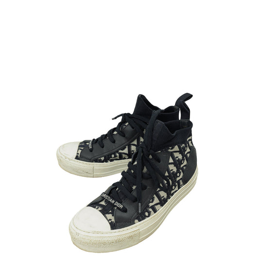 Dior Shoe Christian Oblique 'N' Mesh Sneaker 36.5 Blue Navy Shoes