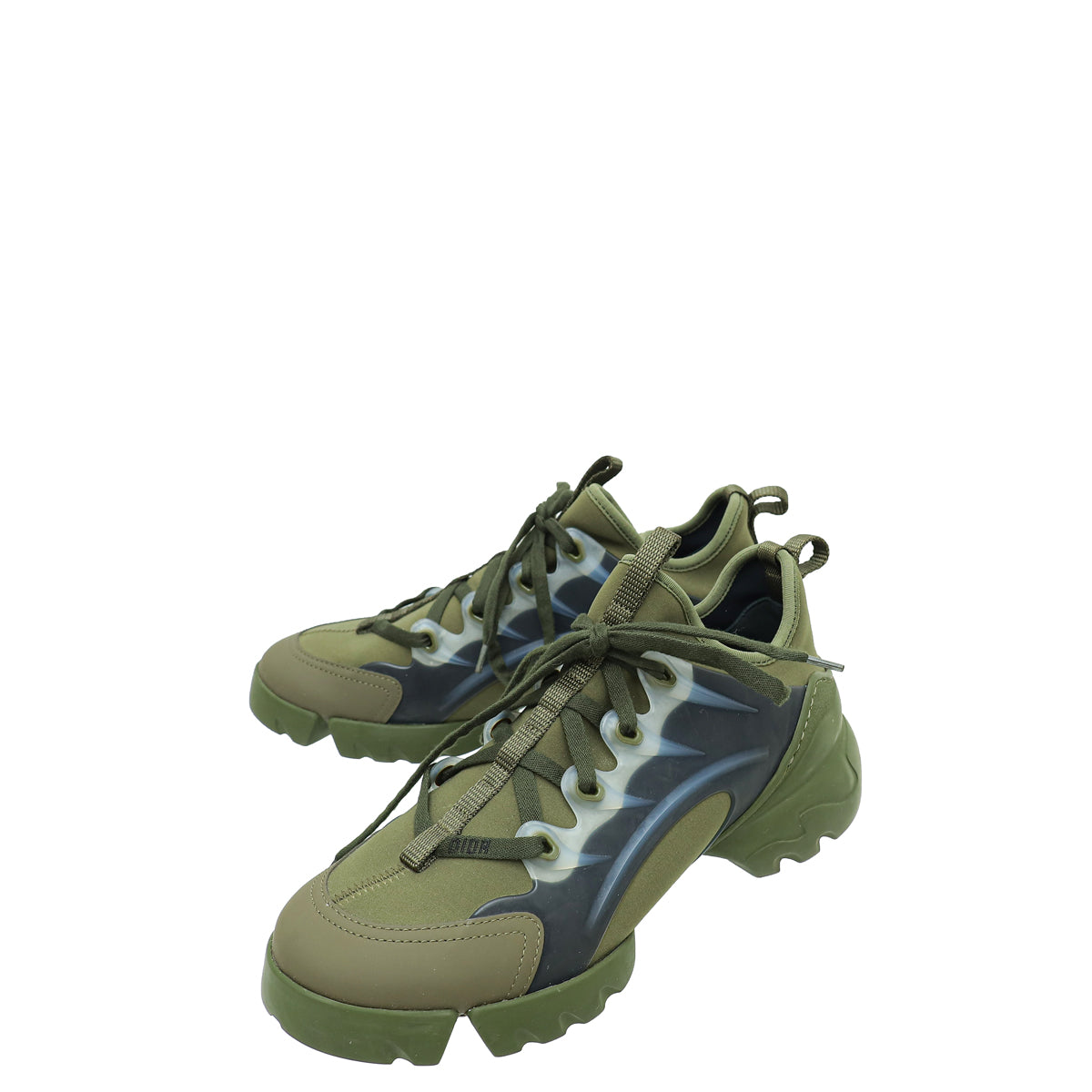 Dior Shoe Christian Militaire D-Connect Sneakers 37.5 Green Shoes