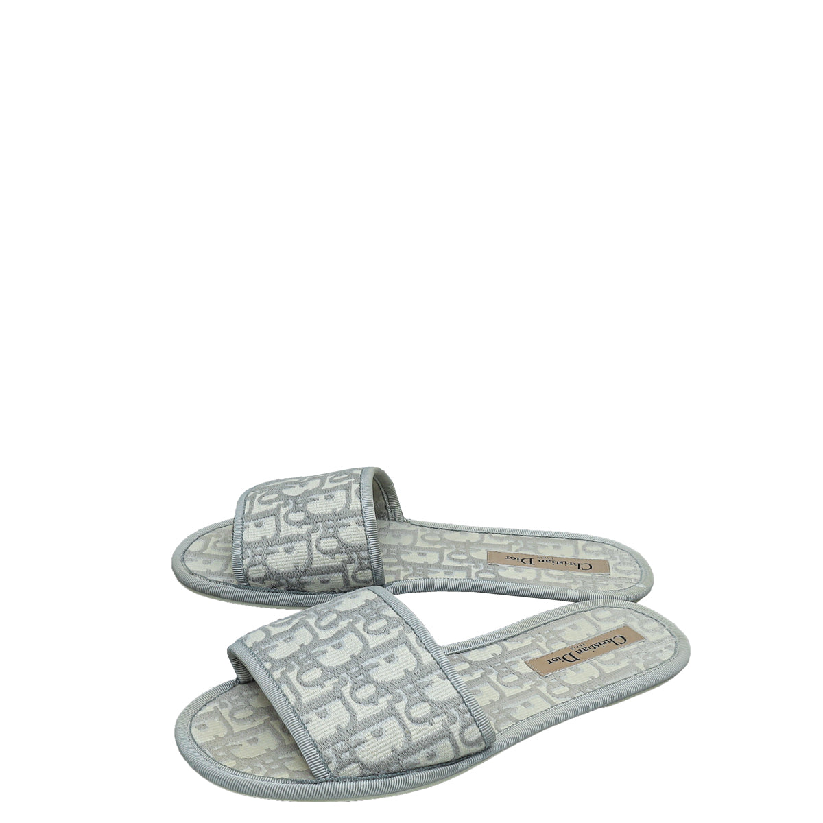 Dior Shoe Christian Grey Oblique Chez Moi Sandal 37 Gray Shoes