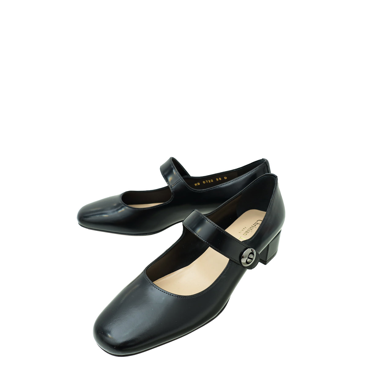Dior Shoe Christian Uniform 30mm Pump 38 2 Black Shoes