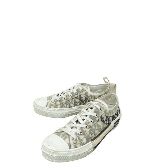 Dior Shoe Christian Bicolor Oblique B23 Low Top Sneaker Shoes