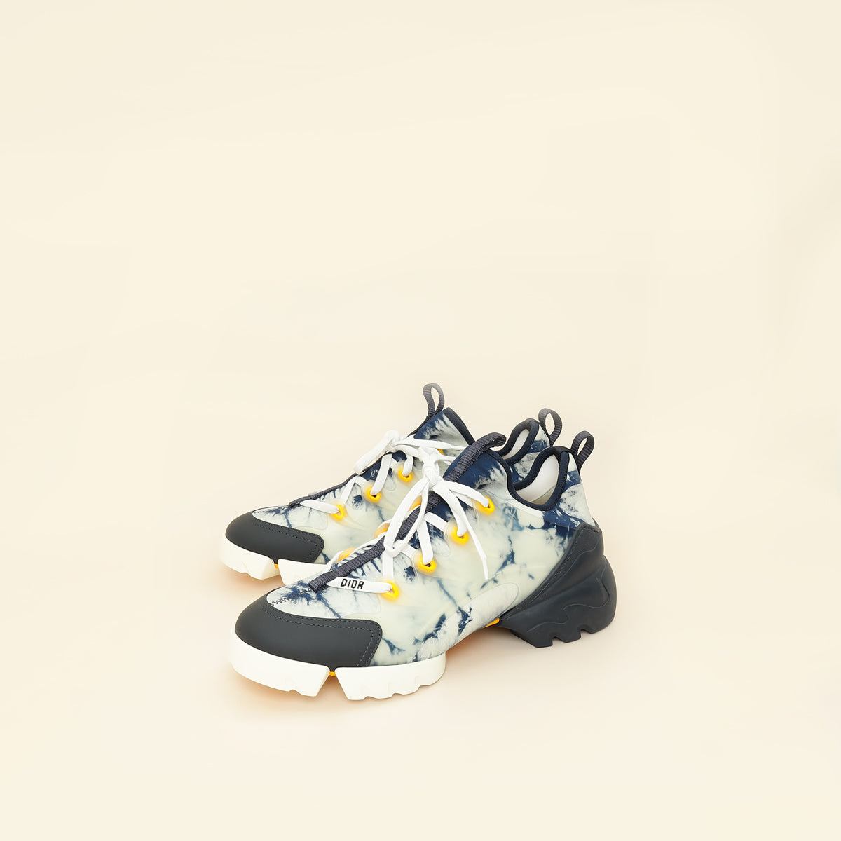 Dior Shoe Christian Bicolor Tie & D Connect Sneakers Shoes Connect Sneakers 40