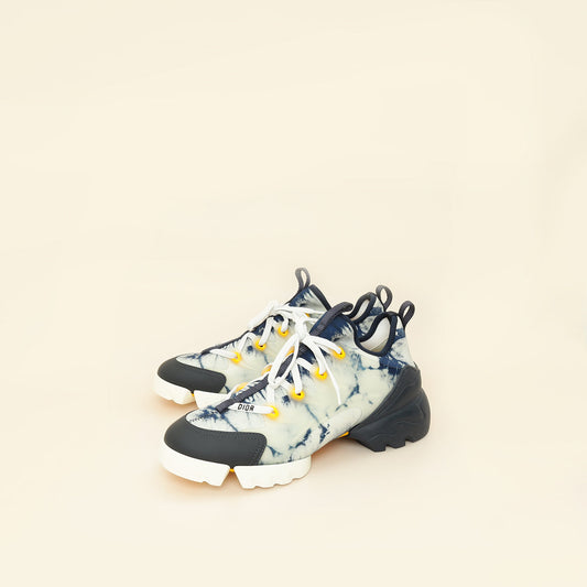 Dior Shoe Christian Bicolor Tie & D Connect Sneakers Shoes Connect Sneakers 40