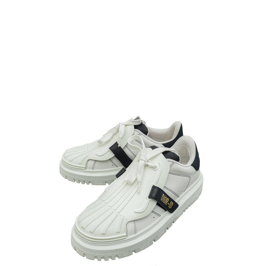 Dior Shoe Christian Bicolor ID Rubber And Calfskin Sneaker Shoes