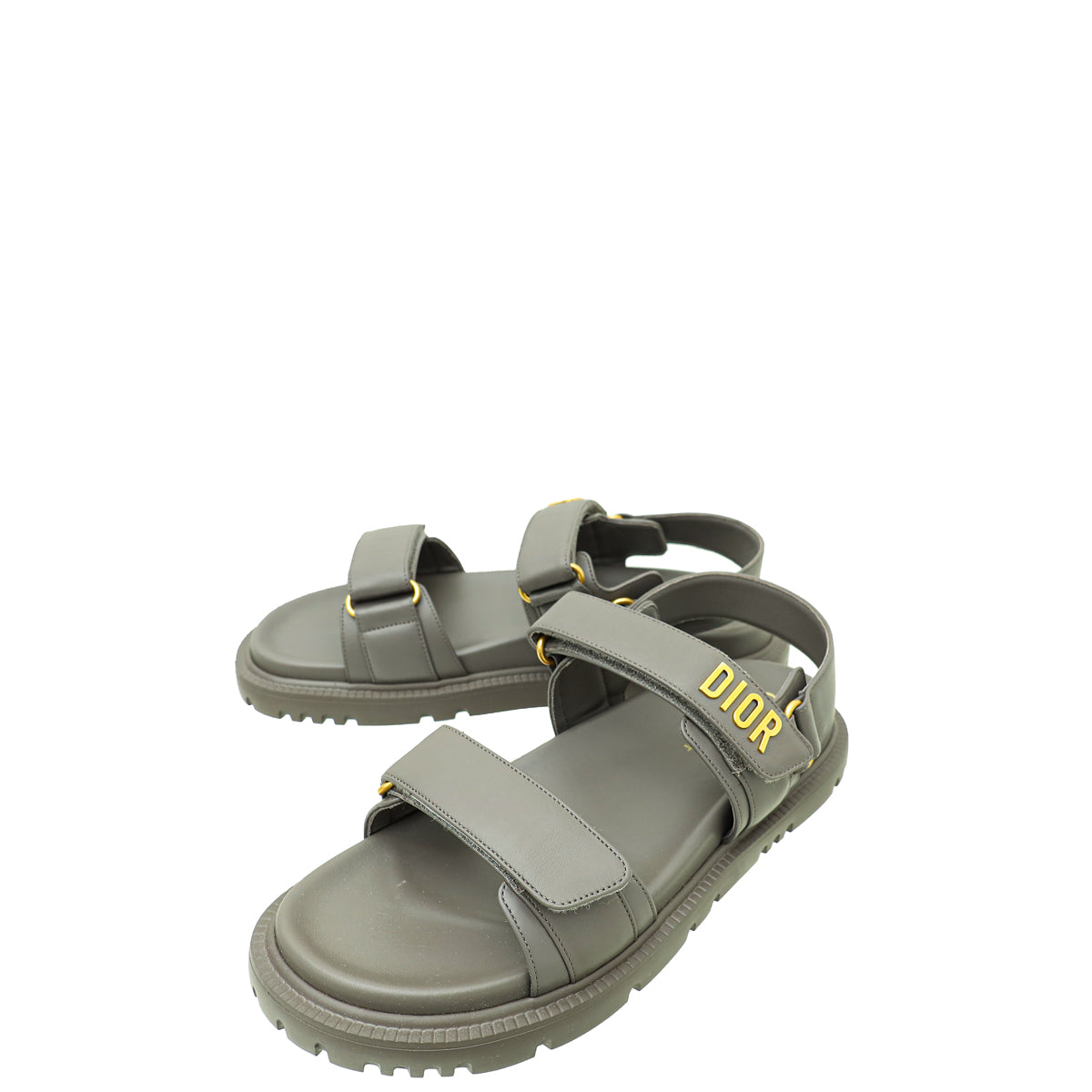 Dior Shoe Christian Dark Grey act Sandal 41.5 Gray Shoes