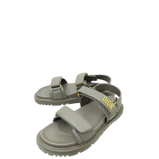 Dior Shoe Christian Dark Grey act Sandal 41.5 Gray Shoes