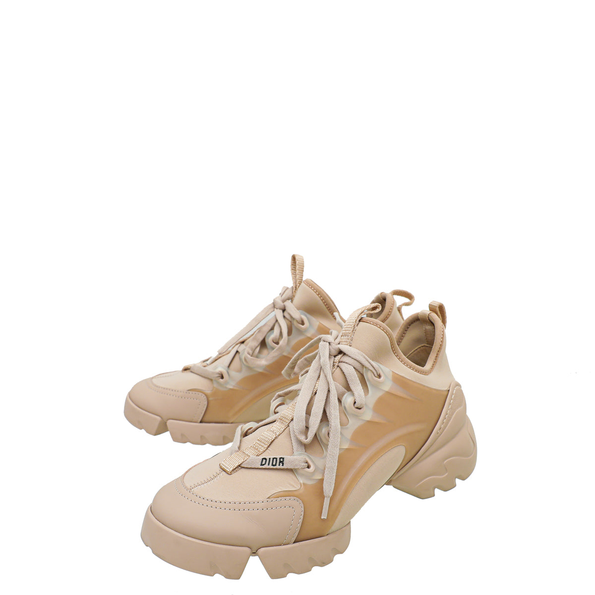 Dior Shoe Christian Nude D-Connect Technical Fabric Sneaker 37.5 Shoes
