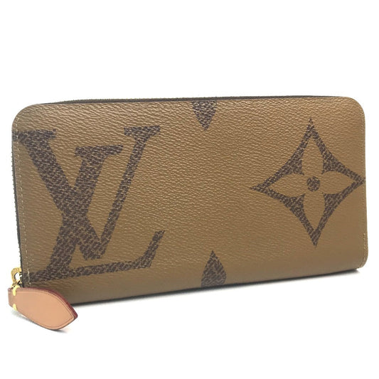 Louis Vuitton Long Purse M67687 reverse Giant Monogram Canvas Brown Wallet Case