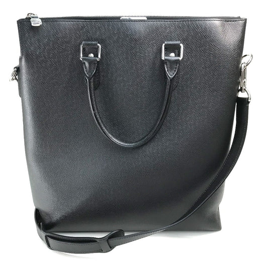 Louis Vuitton M33433 Taiga x Leather Black Silver Tote Bag