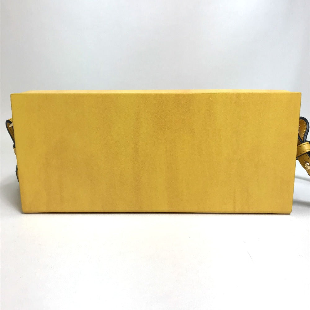 Fendi Shoulder Bag 7Va520 Leather Black Yellow
