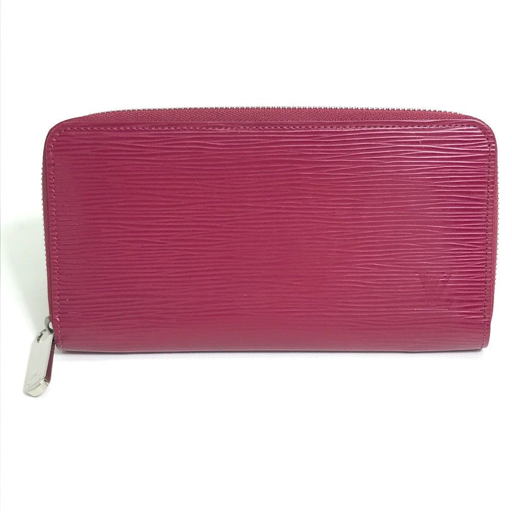 Louis Vuitton Long Purse M60305 Epi Dark Leather Pink Wallet Case
