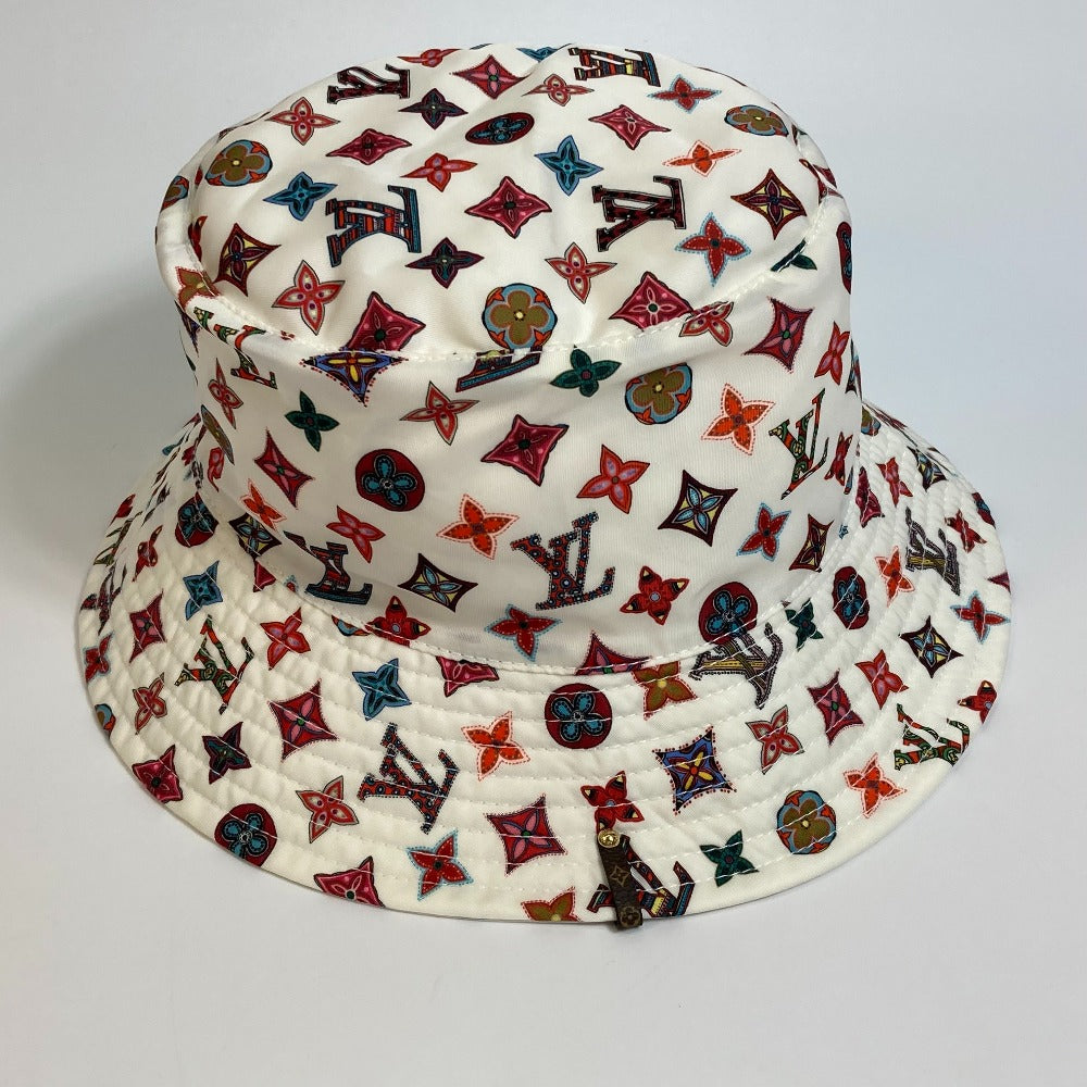 Louis Vuitton M76718 x Bob Lovely Gram Monogram Nylon White Multicolor Hat