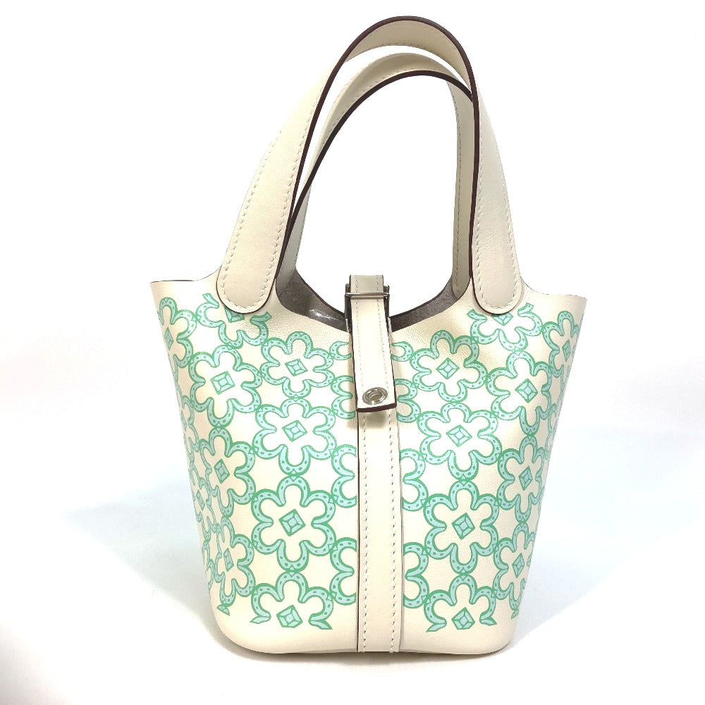 Hermes Handbag Swift Picotan Lock Women Green Micro Travel Bag