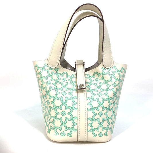 Hermes Handbag Swift Picotan Lock Women Green Micro Travel Bag