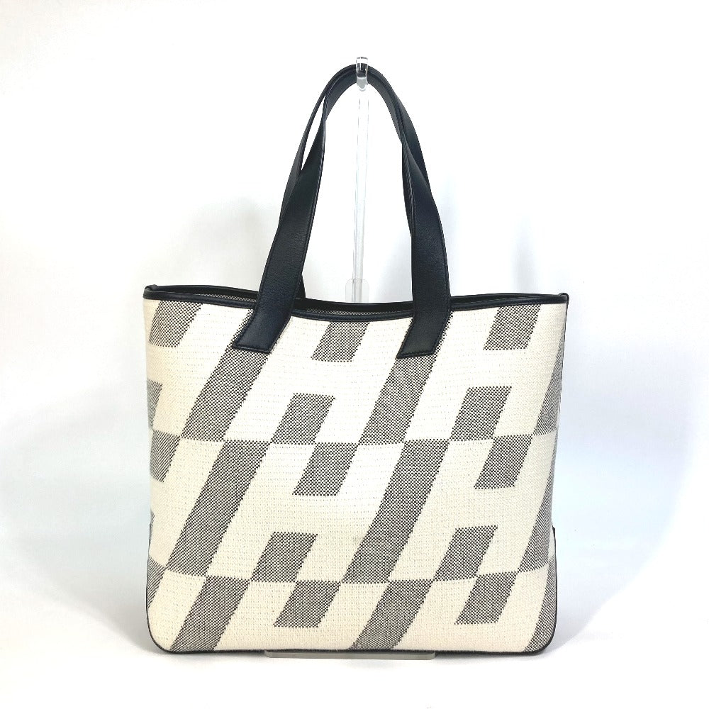 Hermes Tote Bag Vaux Swift Hippo Bias Ambier Gm Canvas Black White