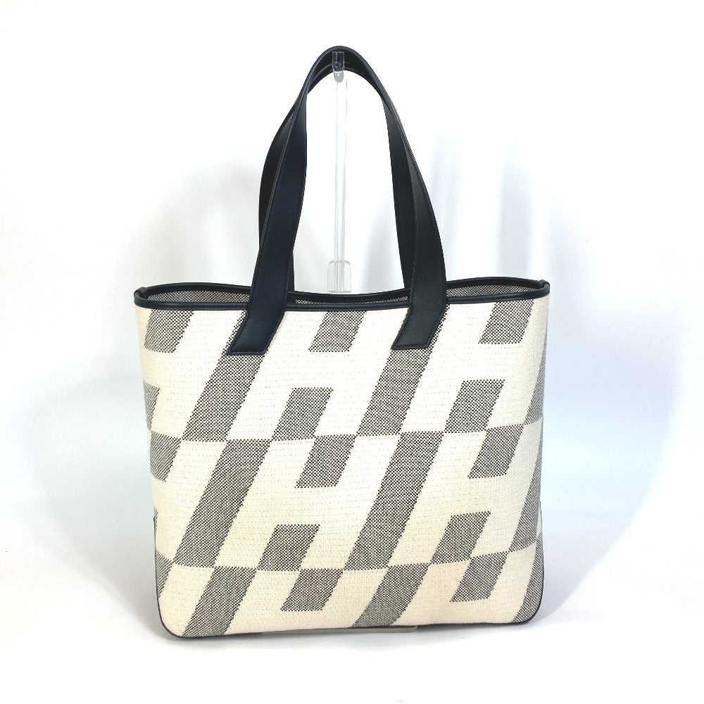 Tote Bag , Vaux Swift Gray Hippo Canvas Black
