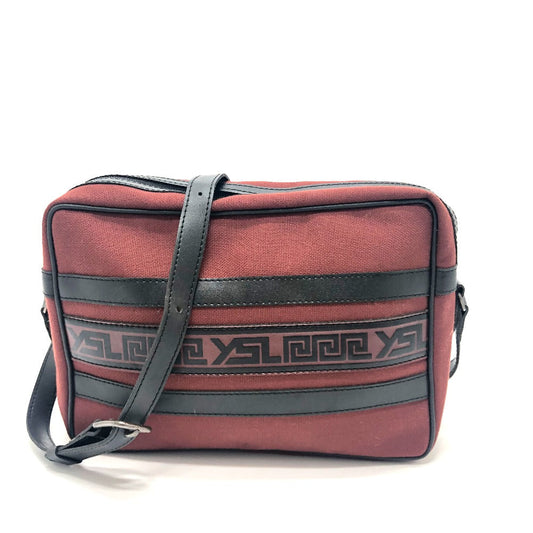 YSL Saint Laurent Yves Shoulder Bag Shoulder Bag Unisex Unisex Leather Canvas Red