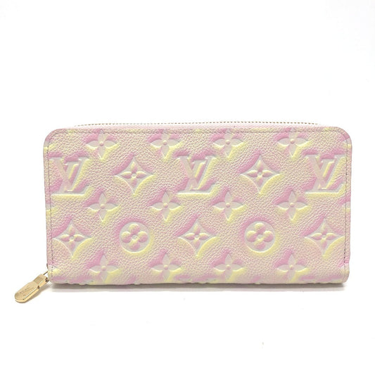 Louis Vuitton Long Purse M81299 Ann Platt Monogram Leather Pink Wallet Case