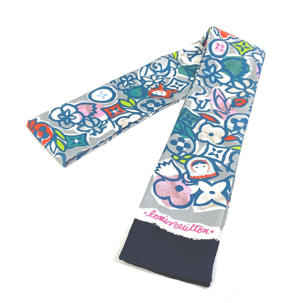Louis Vuitton scarf silk Bandeau Pop scarf Monogram Gray