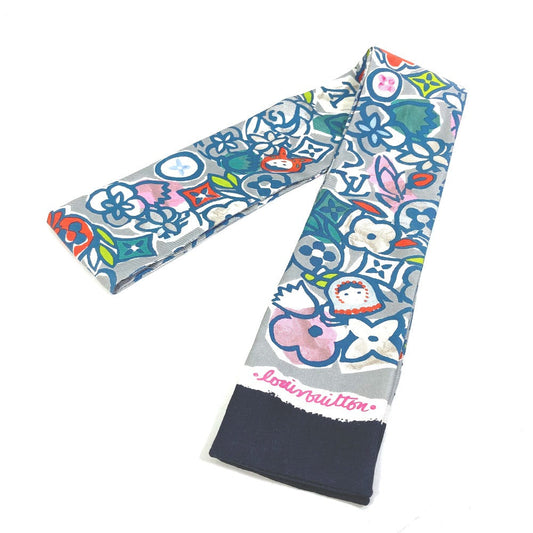 Louis Vuitton scarf silk Bandeau Pop scarf Monogram Gray