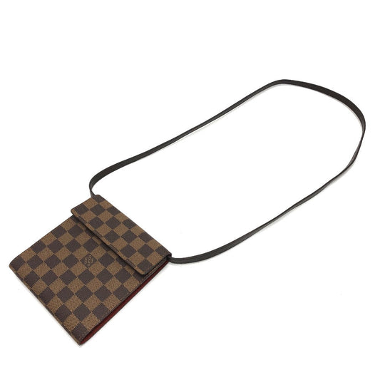 Louis Vuitton N62935 Damier CD DVD Canvas Brown Shoulder Bag