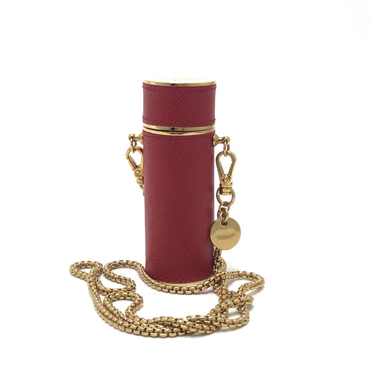 Accessory Case Saffiano Lip Case Women Handbag Leather Red Travel Bag