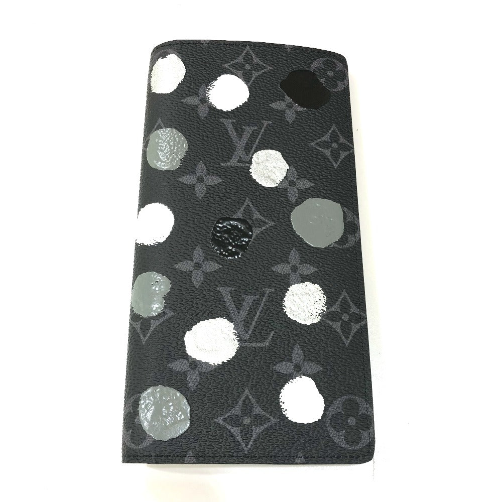 Louis Vuitton Long Purse M81932 Eclipse Monogram Canvas Black Wallet Case