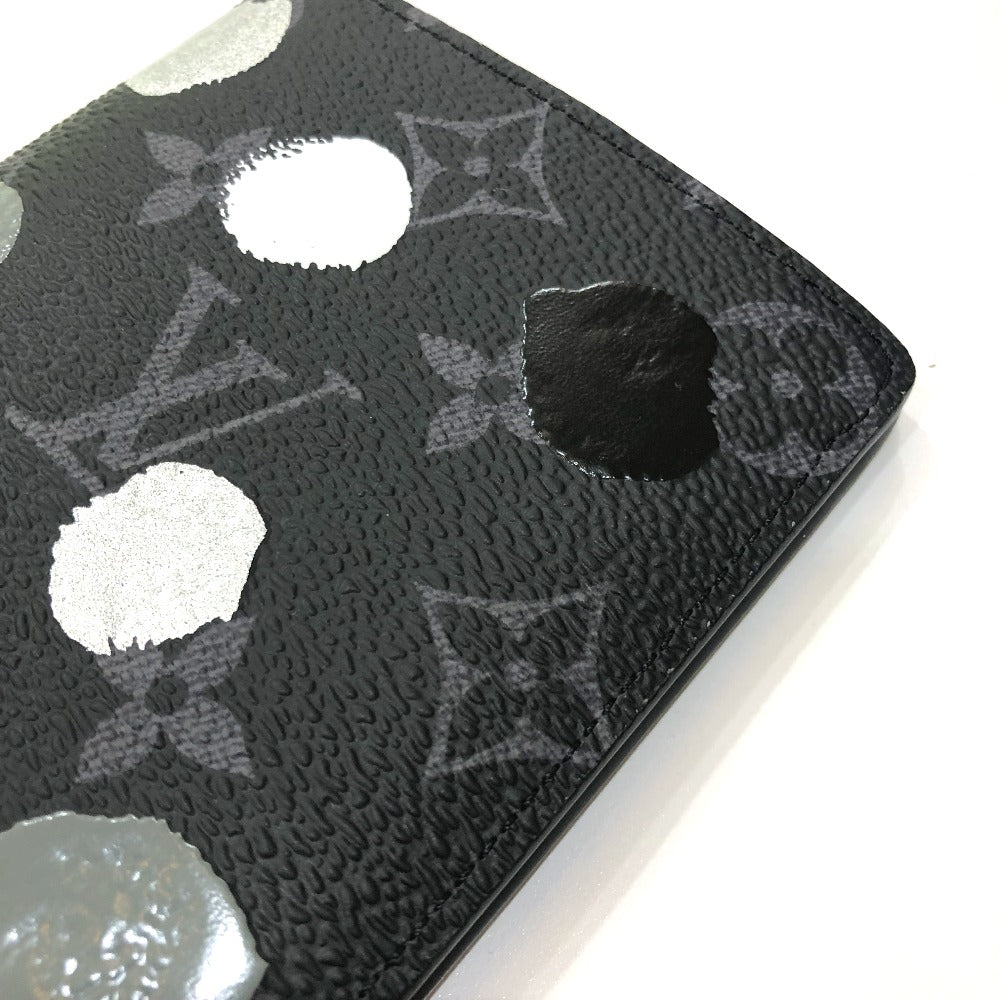 Louis Vuitton Long Purse M81932 Eclipse Monogram Canvas Black Wallet Case