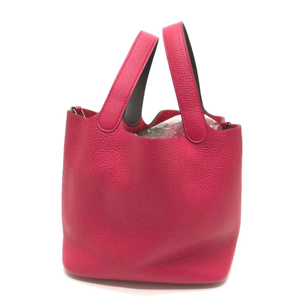 Hermes Handbag Togo Type Tote Bag Picotin Lock Mm Pink