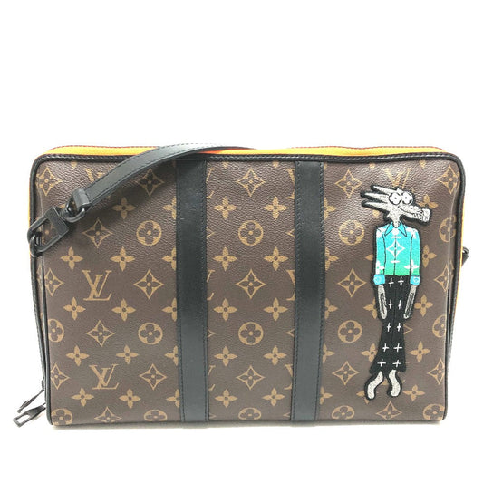 Louis Vuitton M80130 Friends Keepall pouch Monogram Canvas Brown Handbag