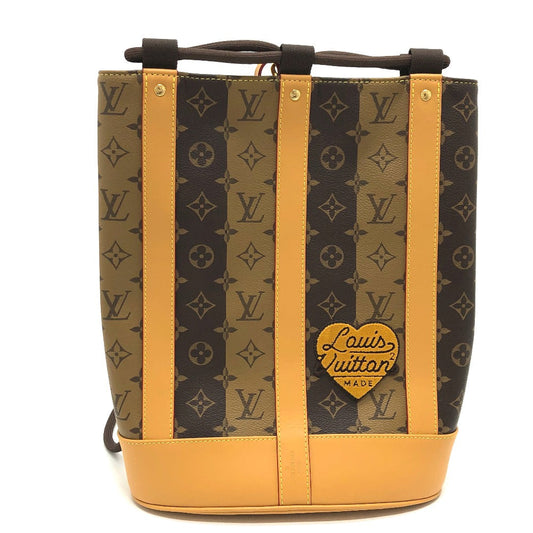 Louis Vuitton M45968 Randonnee Messenger Stripe Monogram Canvas Brown Crossbody Bag