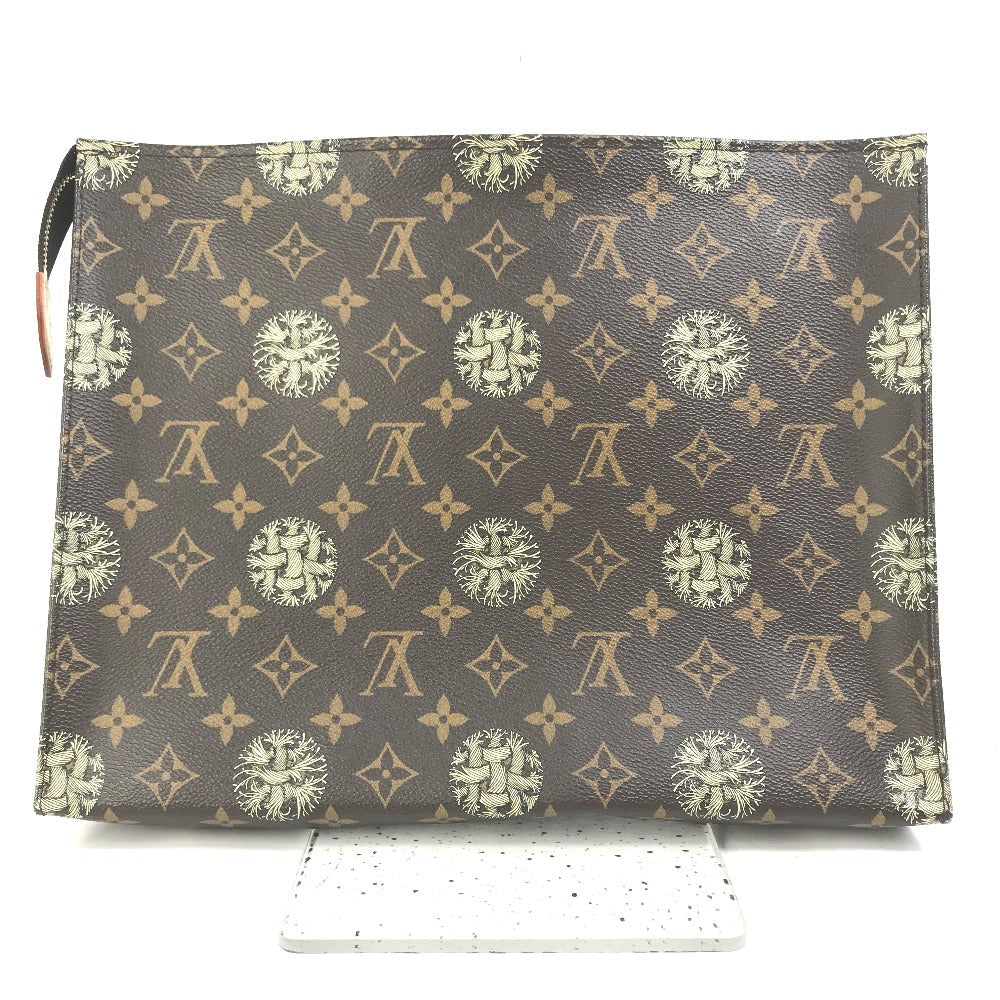 Louis Vuitton M41513 Christopher Nemeth Rope Pochette Monogram Canvas Brown Clutch Bag
