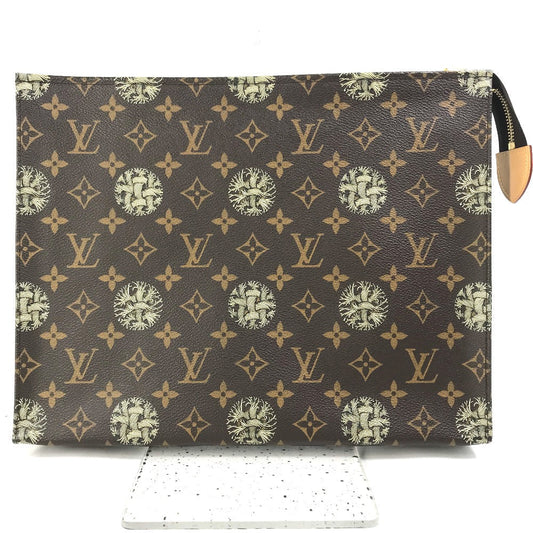 Louis Vuitton M41513 Christopher Nemeth Rope Pochette Monogram Canvas Brown Clutch Bag