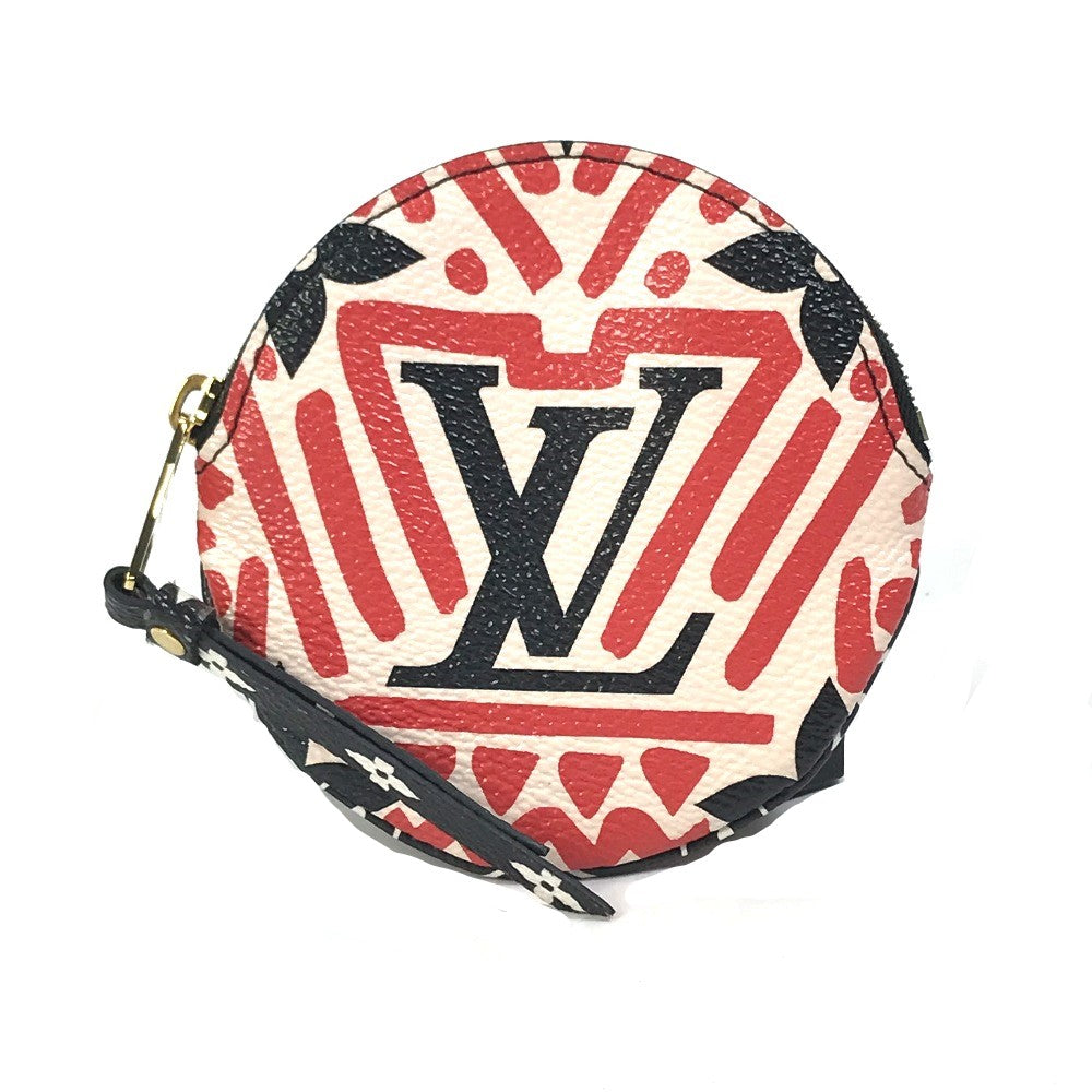 Louis Vuitton Coin M69505 Red x Monogram Canvas Black White Handbag