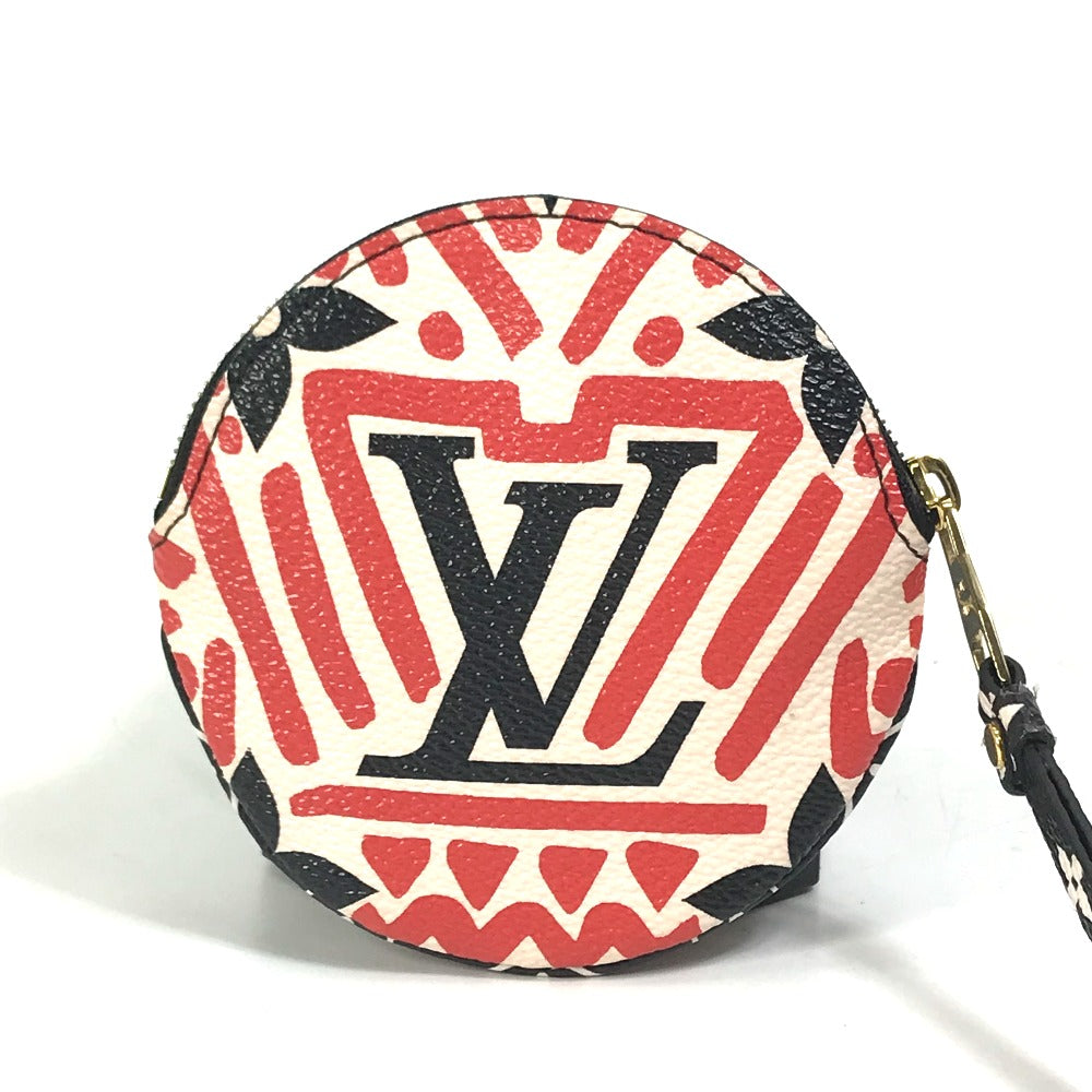 Louis Vuitton Coin M69505 Red x Monogram Canvas Black White Handbag