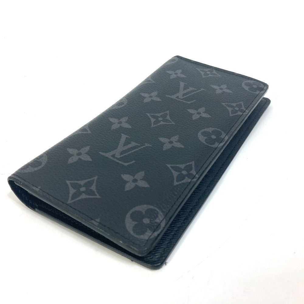 Louis Vuitton Long Purse M61697 Eclipse Monogram Canvas Black Wallet Case