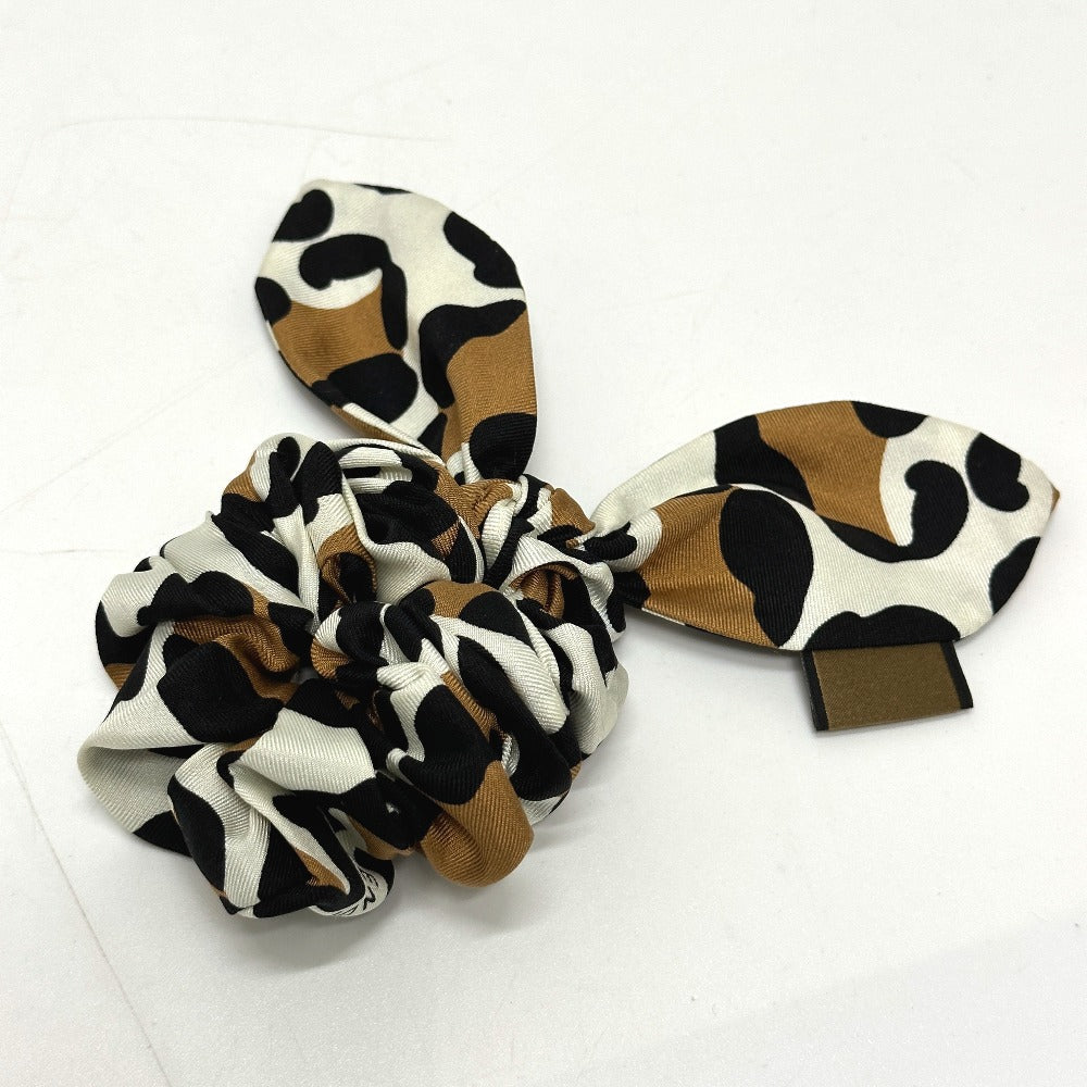 Fendi Hair Accessory Silk Leopard Hair Accessory Women Handbag Brown Travel Bag