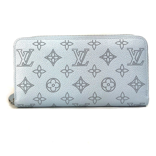 Louis Vuitton Long Purse M82197 Mahina Monogram Blue Wallet Case