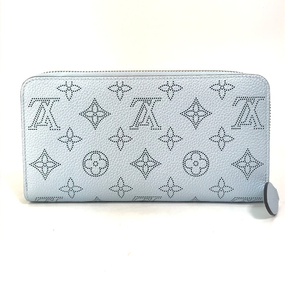 Louis Vuitton Long Purse M82197 Mahina Monogram Blue Wallet Case
