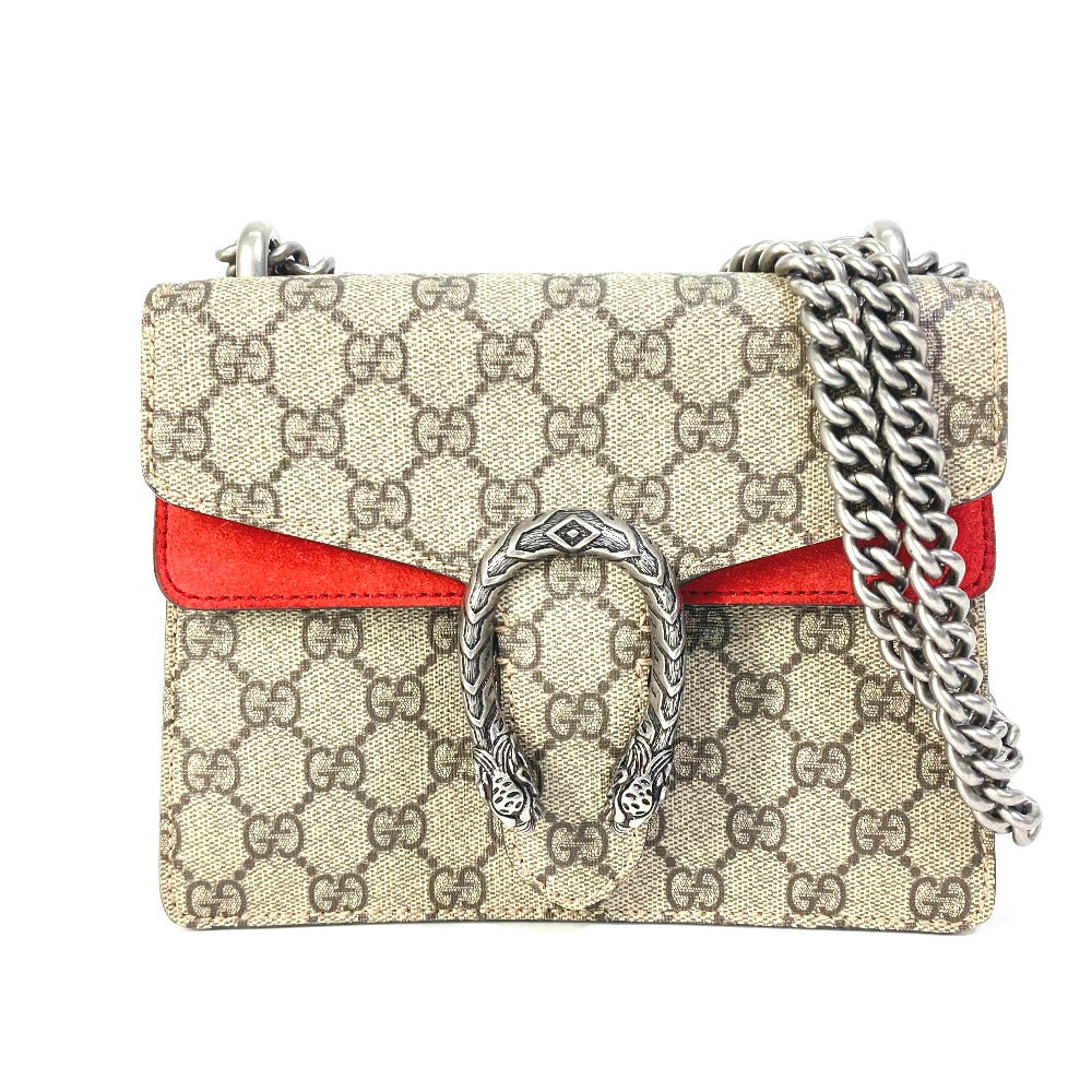 Gucci GG Supreme GG Dionysus Canvas Beige Shoulder Bag