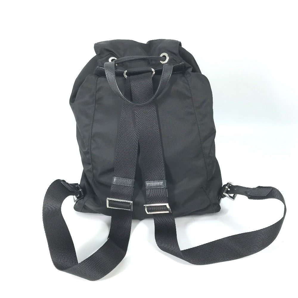 Backpack With Logo Triangle Logo Plate Women Leather Nylon
