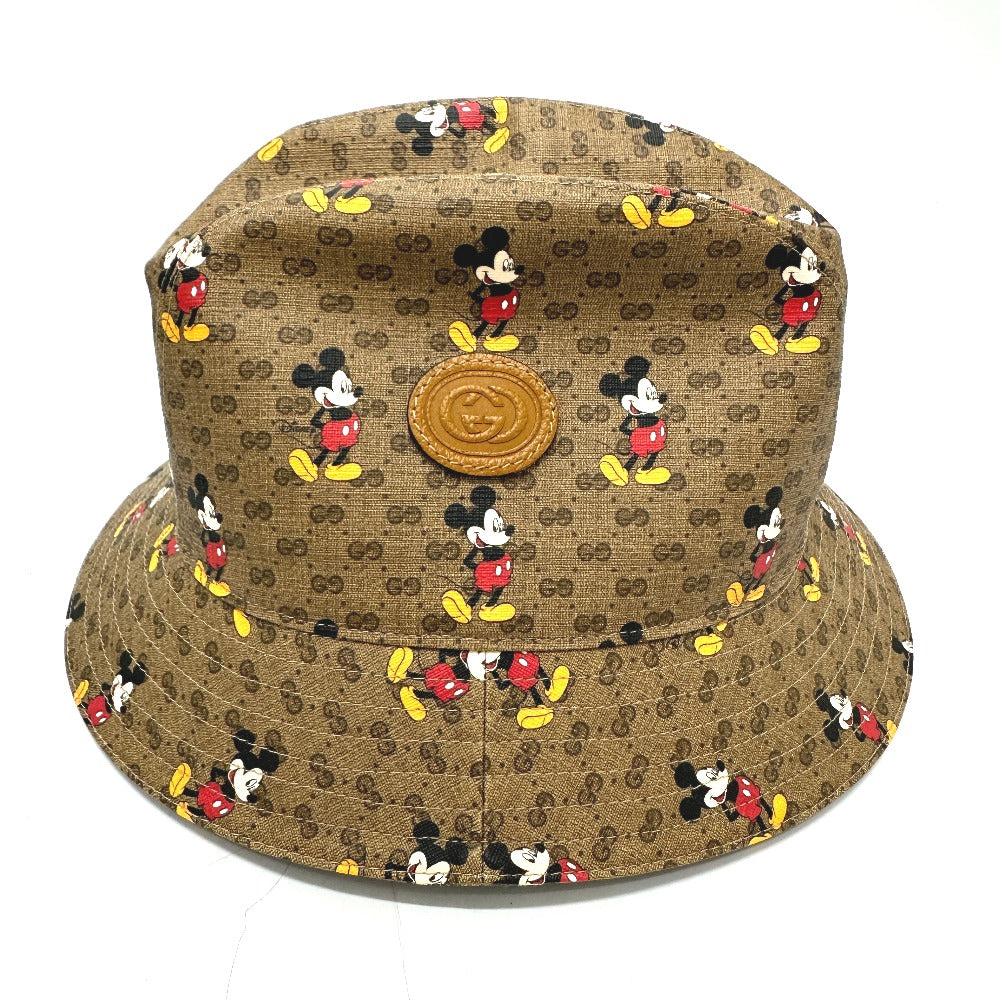 Gucci GG Supreme GG DISNEY Mickey Canvas Brown Mini Hat