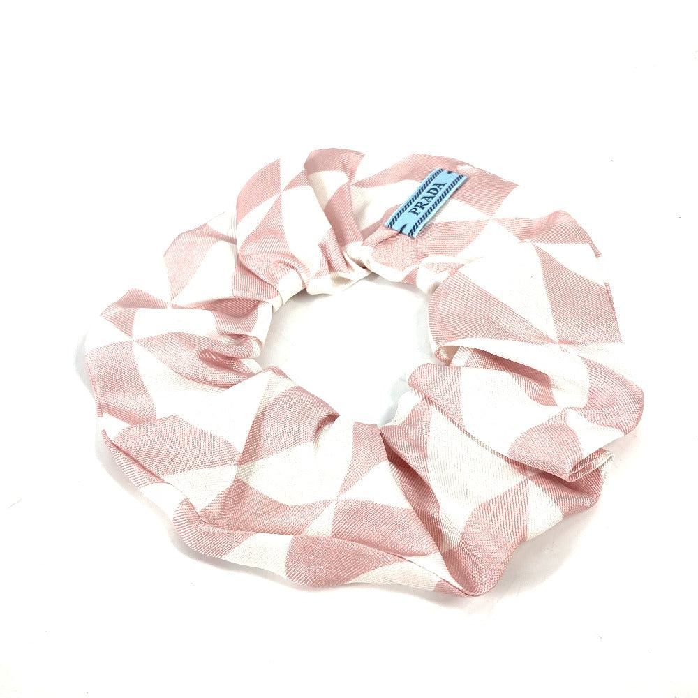Hair Accessory Silk Triangle Plate Hair Rubber Pink Logo Travel Bag