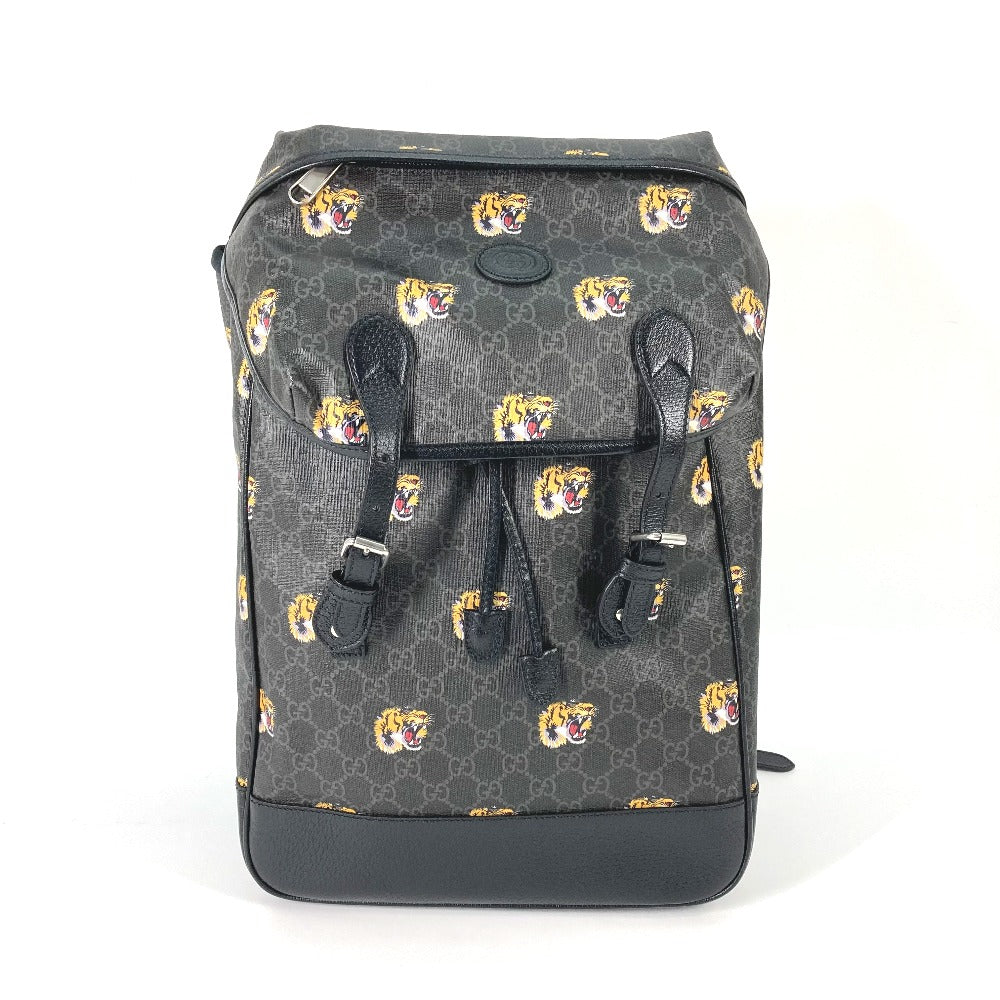 Gucci Backpack GG Supreme Interlocking G Canvas Black Medium